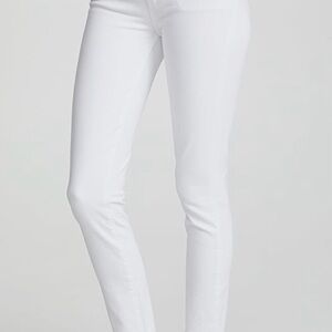 Paige Women's White Skinny Jeans Low Rise Size 28